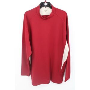 Nike Golf FIT DRY Crimson Crew Neck LS Sweatshirt Men's Size 2xl Xxl 231777-642
